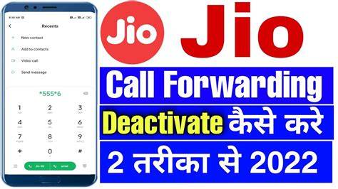 Jio call forwarding code activate and deactivate.  To activate Call Forwarding W...