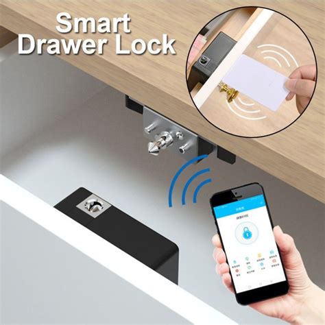 Jiuch T8 Keyless Invisible Smart Drawer Lock Intelligent IC Card …