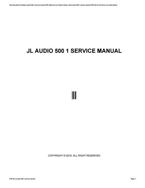 Jl audio 500 1 service manual. - Fundamental accounting principles 20th edition solution manual.