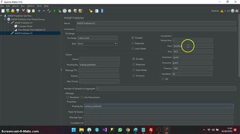 Jmeter amqp publisher example. .  Find the reference doc used in the tuto...