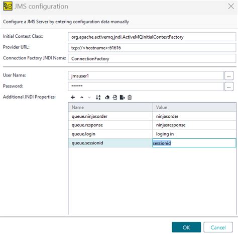 Jms configuration. connection package provides an implementation of the Co...