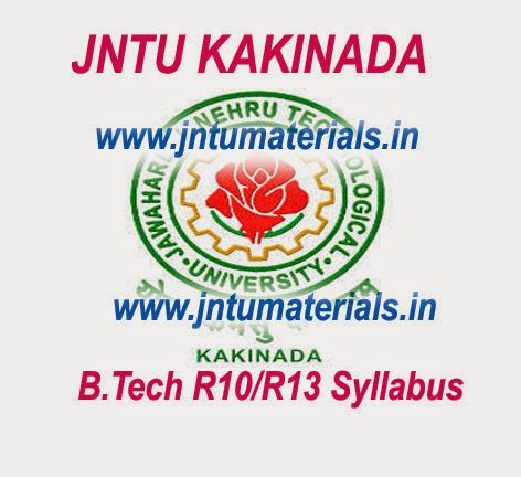 Jntuk R13 Engineering Syllabus