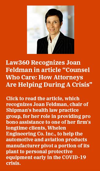 Joan W. Feldman, Lawyer at Shipman & Goodwin LLP LawyerDB.org