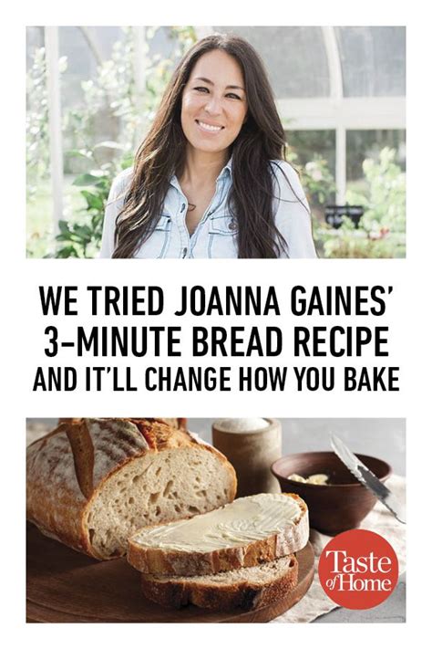 Joanna gaines 3 minute bread recipe. If you’ve ever tried making banana bread, you know that finding the perfect recipe can be a challenging task. With so many variations out there, it can be difficult to determine wh... 
