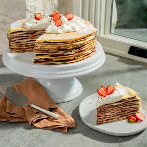 Jump to Recipe Print Recipe. This crepe cake recipe is made by layering French crepes with whipped cream and topped with a delicious chocolate ganache. …. 