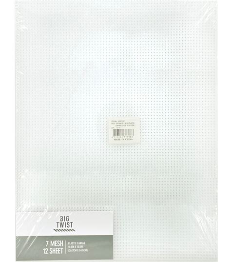 Pllieay 60 Pieces Mesh Plastic Canvas Kit Including 6 Shapes 3