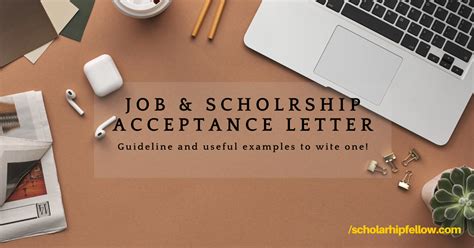 Job/Scholarship Acceptance Letter – Top 3 Tips & Examples To …