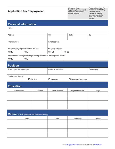 Job Application Form PDF - Scribd