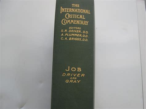 Job International Critical Commentary