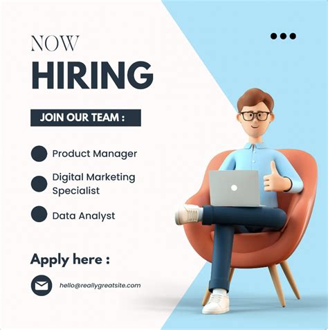 Job Posting Ad Template Creativity Creative Job Postings Examples