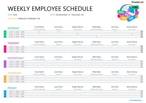 Job Schedule 5+ Examples, Format, Pdf Examples