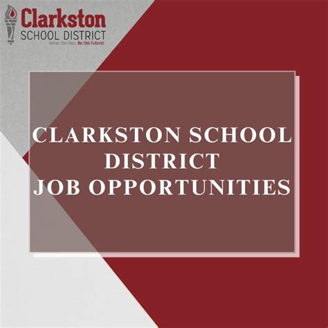 Job Seekers Clarkston School District