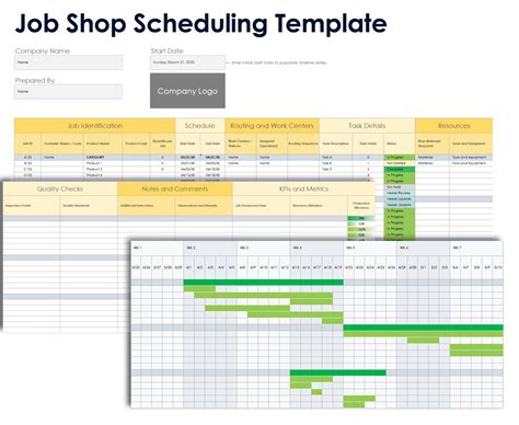 Job shop scheduling excel template.  The role includes evaluating suppliers, ...