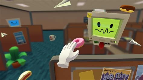 Job simulator job simulator. Community content is available under CC-BY-SA unless otherwise noted. This is a list of easter eggs that can be found in Job Simulator. At the beginning of the game, JobBot hands you a card with its number on it. His number is 1011-1111-0101. If tyou use the phone in Office Worker and call him, you will receive a message in Morse code. 