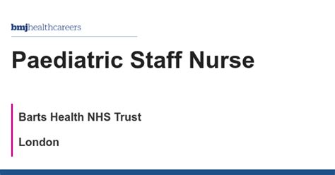 Job vacancy: Staff Nurse in Paediatrics, Kingston Hospital NHS ...