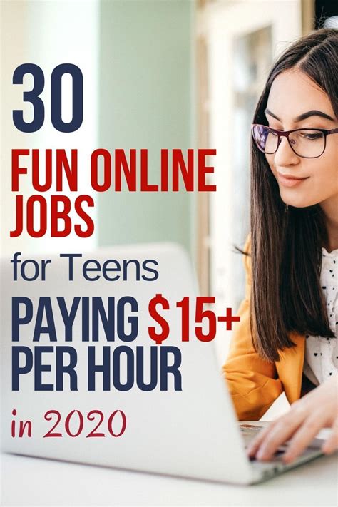 Jobs for teens online. If you are a student who is considering online roles, consider these job titles as part of your search: 1. Customer service assistant. National average salary: £18,685 per year Primary duties: Customer service assistants answer customer queries, resolving issues, cancelling orders and assisting with refunds. 
