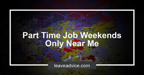 Jobs for the weekend only near me. Things To Know About Jobs for the weekend only near me. 