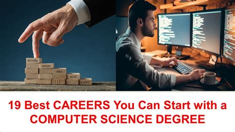 Jobs with a computer science degree. Computer degree jobs With a computer degree, you might consider one of the following jobs: 1. Computer programmer National average salary: $57,324 per year Primary duties: Computer programmers are technology professionals who write code for computer and mobile applications. You might program new applications, update existing … 