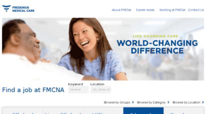 Jobs.fmcna. Explore a wide range of opportunities at Fresenius Medical Care and take the next step in your career. Apply now! Discover your multiple Career Opportunities at Fresenius Medical Care worldwide. 