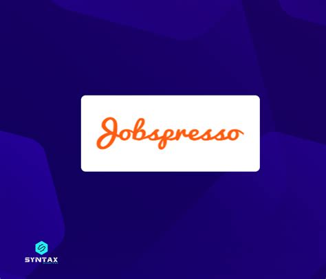 Jobspresso. - Jobspresso is the easiest way to find high-quality remote jobs in tech, marketing, customer support and more. 100% of our jobs are hand-picked, manually reviewed and expertly curated. Put your job search on autopilot: Join 15,000+ remote workers and get daily job updates on Twitter and Facebook , or …