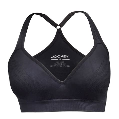 Jockey Bra, No-dig, tank-style straps are kind to your shoulders