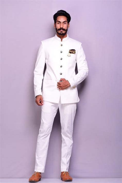 Jodhpuri Suit White - Etsy