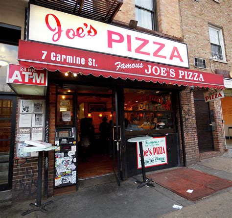 Joe's pizza greenwich village ny. Joe’s Pizza, a Greenwich Village institution since 1975, serves the best, classic New York slice around. Grab yourself a quintessential NYC slice today! 7 Carmine St (at 6th Ave) New York, NY ... 