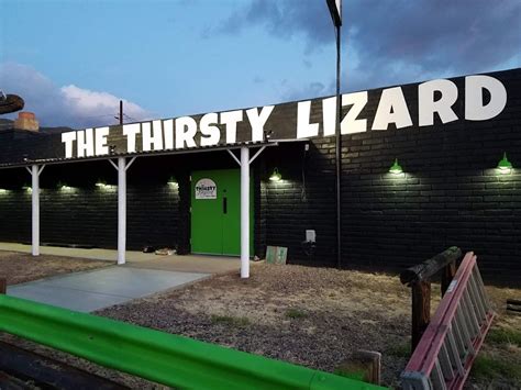 The Thirsty Lizard Bar + Grill + Events in McNeal, AZ, is a American restaurant with average rating of 4.6 stars. See what others have to say about The Thirsty Lizard Bar + Grill + Events. Whether you're a small party of two or celebrating with a group, call ahead and reserve your table at (520) 221-7776. Other favorable attributes include: beer.. 