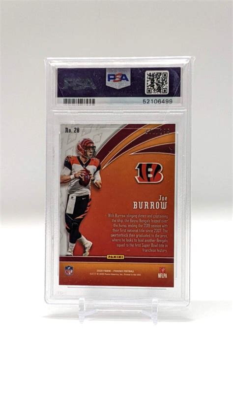 Joe Burrow Absolute Red Holo RC #1 Cincinnati Bengals Rookie …