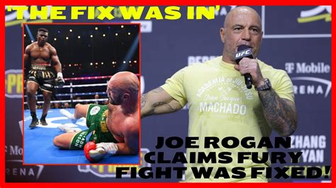 Joe Rogan claims Fury