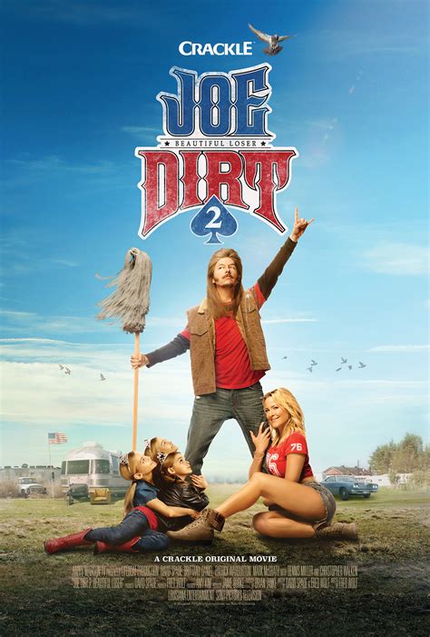 Joe dirt 2 film. Joe Dirt is a 2001 American adventure comedy film, directed by Dennie Gordon (in her feature film directorial debut), starring David Spade, Dennis Miller, Christopher Walken, Adam Beach, Brian Thompson, Brittany Daniel, Jaime Pressly, Erik Per Sullivan, and Kid Rock.The film was written by Spade and Fred Wolf, and produced by Robert Simonds.The plot revolves around a … 