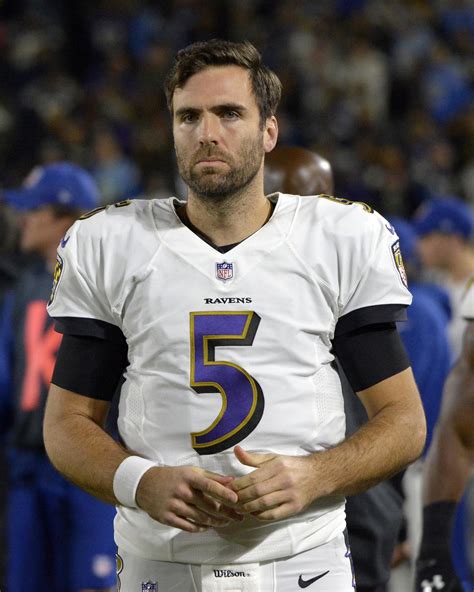 Joe falcco. Dec 11, 2023 · Melissa Jacobs. W hen the NFL season started, Joe Flacco watched it like most of us: from the couch. Unsigned coming into the season, the 38-year-old stayed in shape and threw with his brother ... 