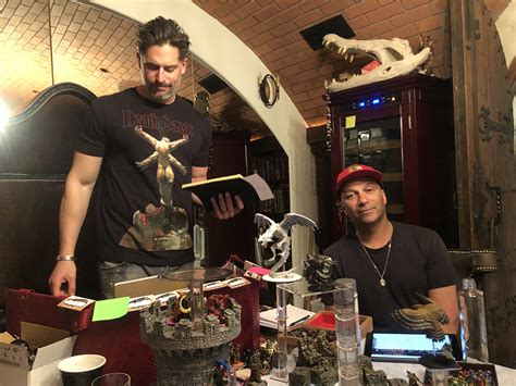 Joe manganiello dnd. Mar 29, 2023 · Joe Manganiello (center), in a 2017 livestream for Dungeons & Dragons. The actor is publicly passionate about both the D&D brand and the hobby of tabletop games. He is now developing a TV series ... 