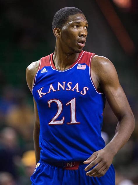 LAWRENCE, Kan. — The first time Kansas center Joel Embiid played basketball on U.S. soil, his high school teammates laughed. A guard's pass hit Embiid in the stomach. He tripped and fell.... 