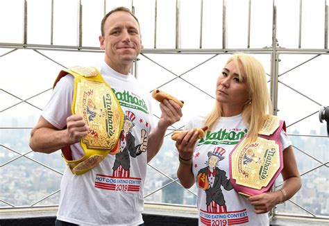 Joey Chestnut, Miki Sudo defend hot dog-eating titles at famous July 4 contest