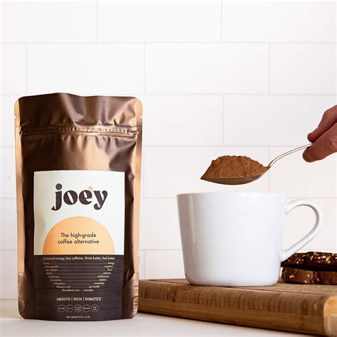 Joey coffee alternative. Joe'y - The coffee alternative. joey (60 servings) $48.00 | 18 servings. 3,637 Reviews. About joey. The flavor. The feeling. Add to cart. ①. Heat 8oz. of water. ②. Add a. … 