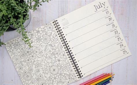 Full Download Johanna Basford 2021 Weekly Coloring Planner Calendar By Johanna Basford