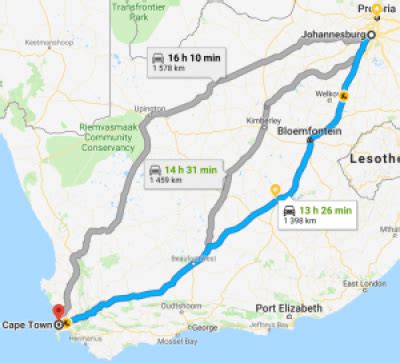 Johannesburg to Sutherland - 5 ways to travel via bus, taxi