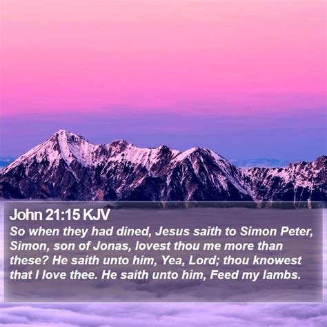 John 21:15–17 KJV 1900 - So when they had dined,… Biblia