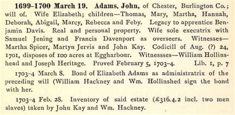 John Adams, Jr. (1627 - 1703) - Genealogy