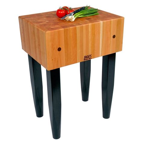 John Boos Rouge et Noir Le Bloc Prep Table w/ Butcher Block Top …