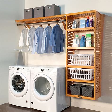 John Louis Home Solid Wood Laundry Room Organizer