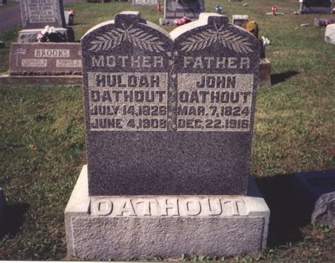 John Oathout (1824 - 1916) - Genealogy