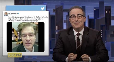 John Oliver Trolls Dr. Mehmet Oz with an Alligator - Mediaite