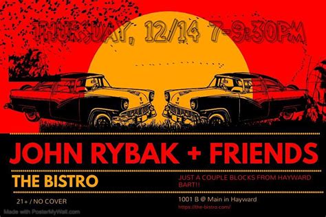 John Rybak + Friends at The Bistro (Hayward)