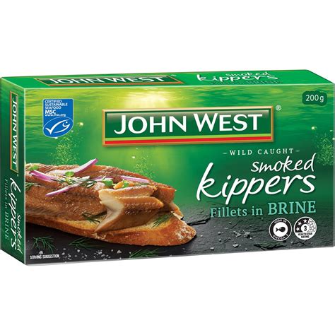 John West Smoked Kippers Fillets in Brine 200g John West