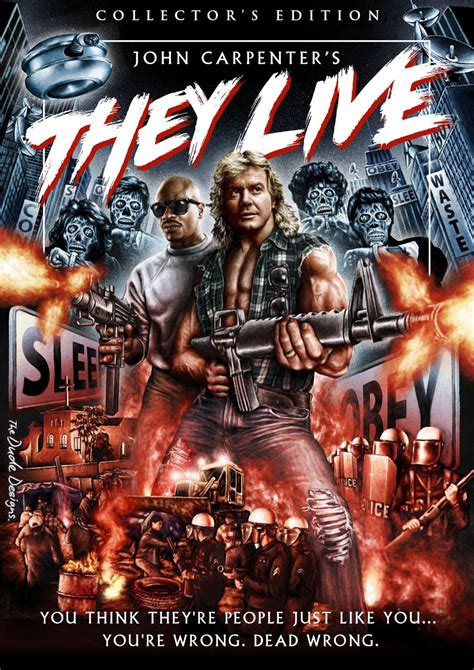 John carpenter they live. They live. Director: John Carpenter | Stars: Roddy Piper, Keith David, Meg Foster, George 'Buck' Flower. Votes: 143,946 | Gross: $13.01M. OBEY! CONSUME! This is one of the most influential "body snatcher"-type of movies of all-time, with Rowdy Roddy Piper and Keith David fighting (also literally with each other) against a horde of aliens that ... 