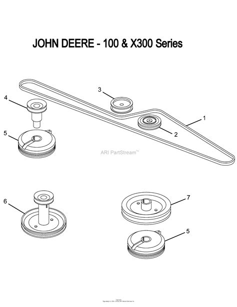 John deere 100 series drive belt diagram. This video will show you how to replace the ground drive belt (and idler pulleys) on your John Deere lawn tractor....in this case, an LA135, but this is the ... 