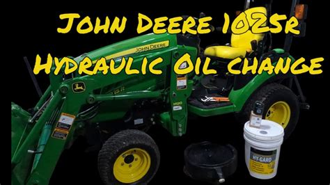 In today's video I'll share some tips on how to "Quickly" change the hydraulic fluid in the front axle of your John Deere 1025R Tractor. You can do-it-yousel.... 