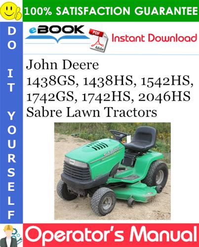 John deere 1438gs 1438hs 1542hs 1742gs 1742hs 2046hs sabre lawn tractors oem operators manual. - Braun robot da cucina 4259 manuale di istruzioni.
